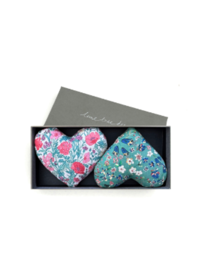 Box of 2 Lavender Hearts