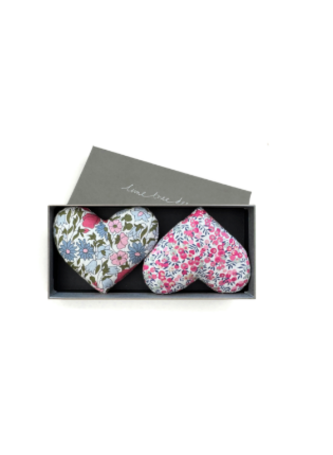Box of 2 Lavender Hearts