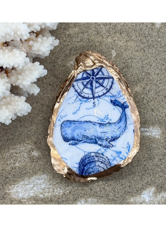Nautical Whale Oyster Trinket Dish