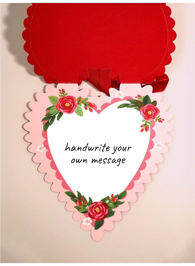 Mini Pop-Up Greeting Card Valentine's Heart