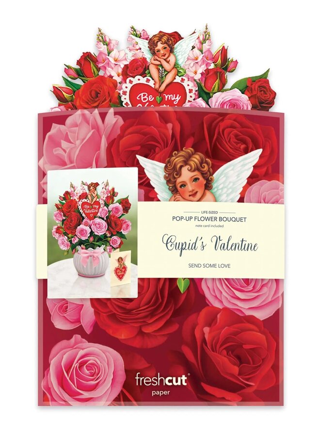 Blooming Roses Pop-Up Greeting Card