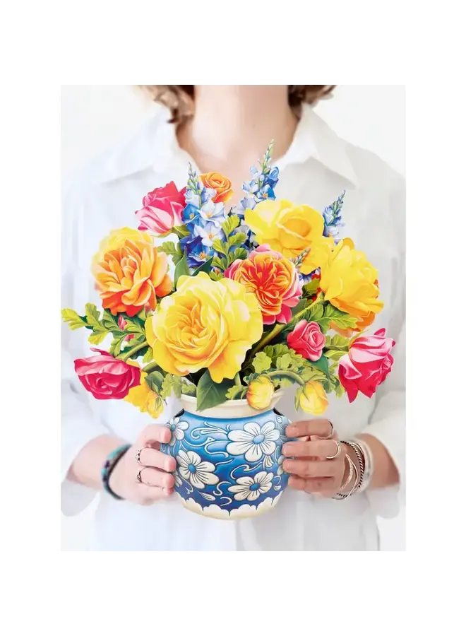 Sorbet Roses Pop-Up Greeting Card