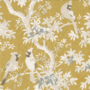 Scenic Songbirds Gold & Ivory Cocktail Napkins - 20 Per Package