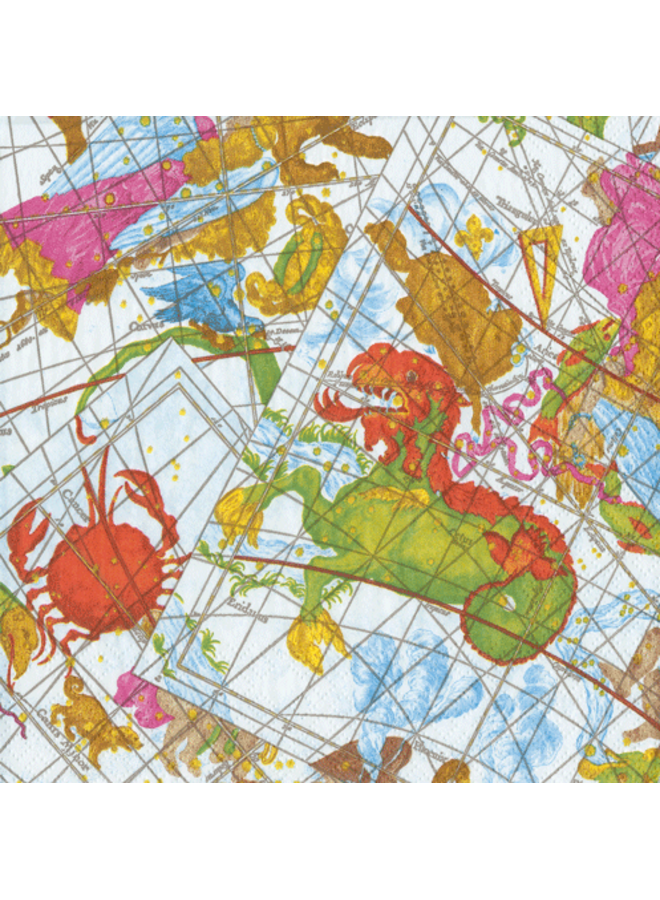 Zodiac Cocktail Napkins - 20 Per Package