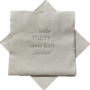 It's Not a Party without Bubbles Silver Cocktail Napkins - 18 Per Package