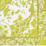 Gilded Porcelain Chartreuse Cocktail Napkins - 20 per Package