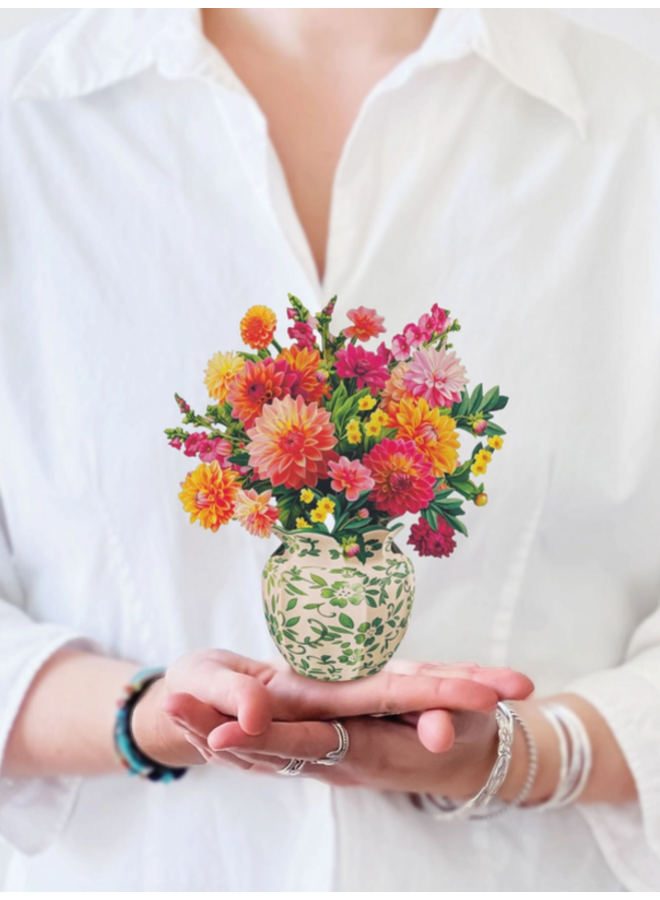 Mini Pop-Up Greeting Card Sunrise Dahlia