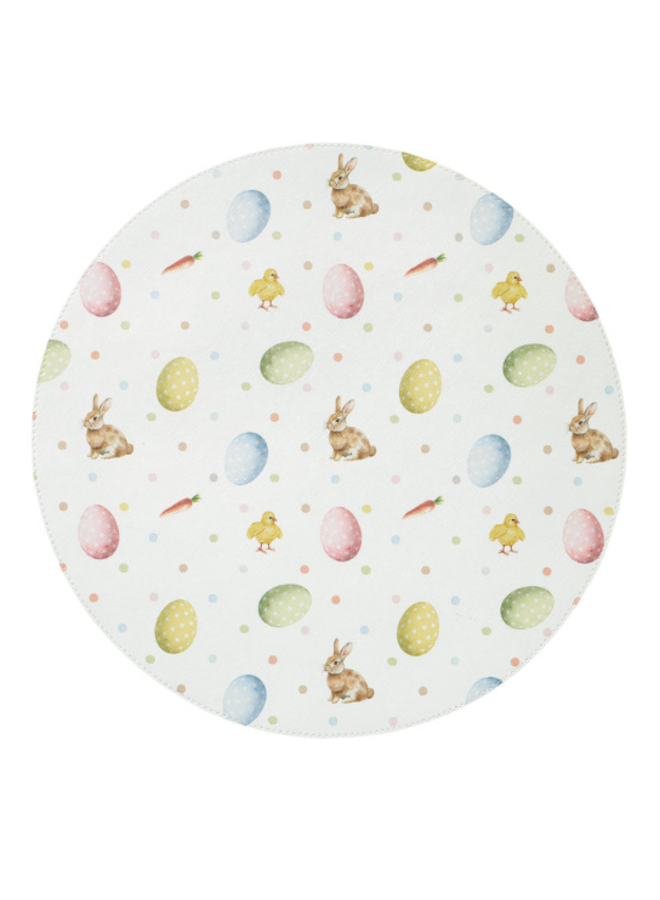 Bunny Trail Round 15" Placemat