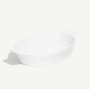 Oval Gratin Dish White Rim