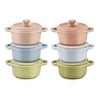 Macaron Pastel Mini Cocotte Set of 6