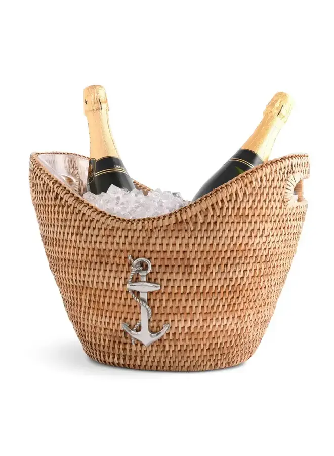 Anchor Hand Woven Wicker Rattan Champagne Tub