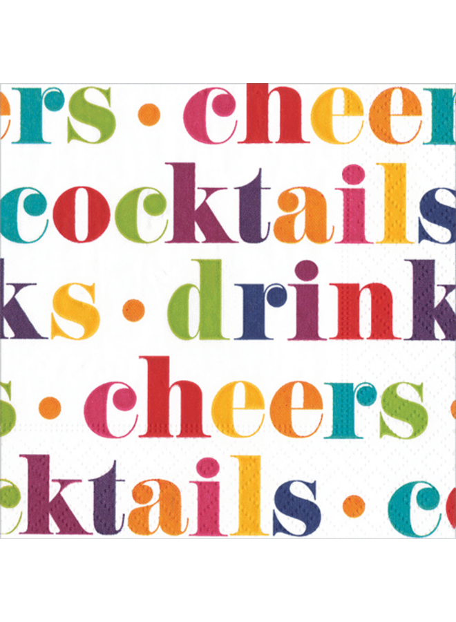 Drink Recycled Cocktail Napkins - 20 Per Package