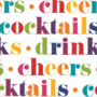 Drink Recycled Cocktail Napkins - 20 Per Package