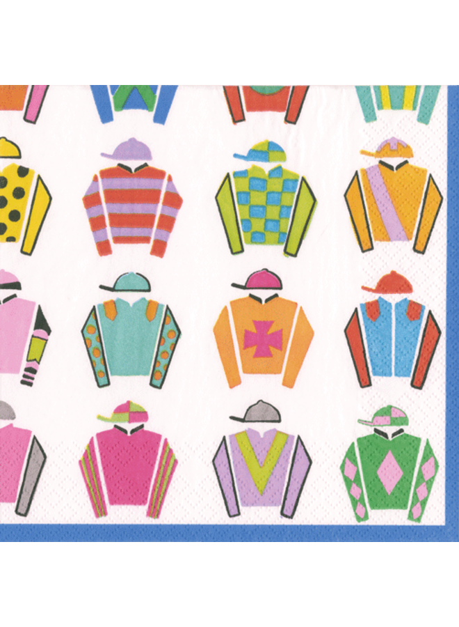 Jockey Silks Napkin Paper Cocktail Napkins - 20 Per Package