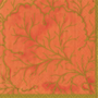 Gilded Majolica Coral Cocktail Napkins - 20 Per Package