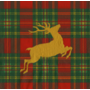 Reindeer Tartan Red Cocktail Napkins - 20 Per Package