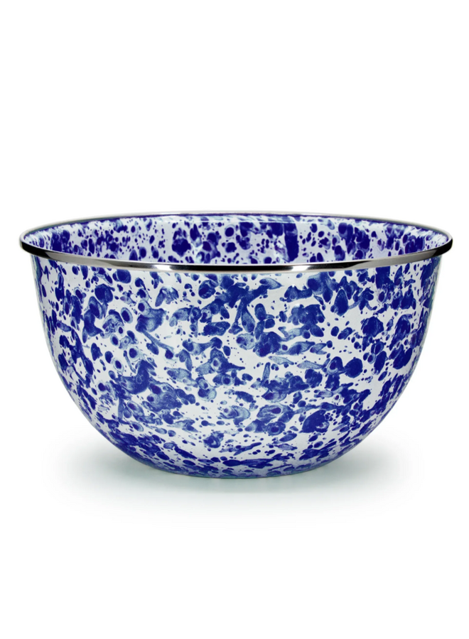 Cobalt Swirl Large Salad Bowl
