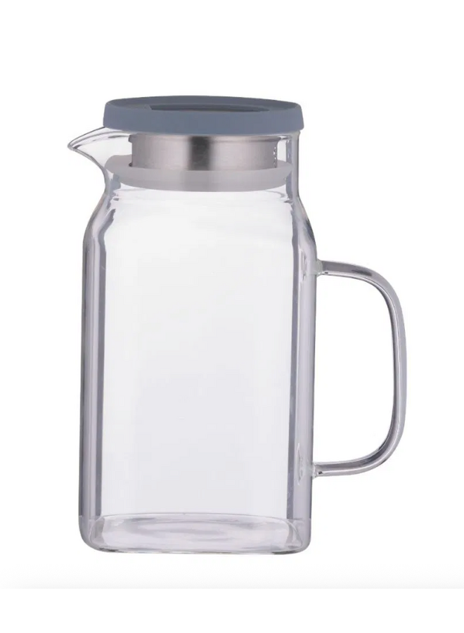 Square Glass Fridge Jug 40.5oz