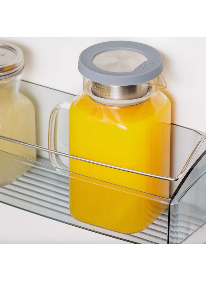 Square Glass Fridge Jug 40.5oz