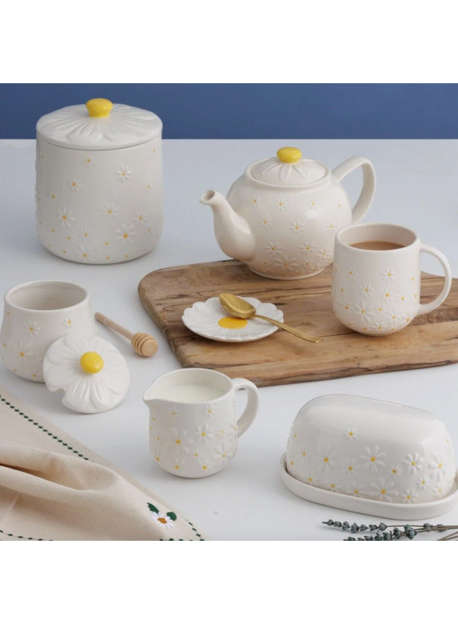 Daisy Honey Pot with Drizzler