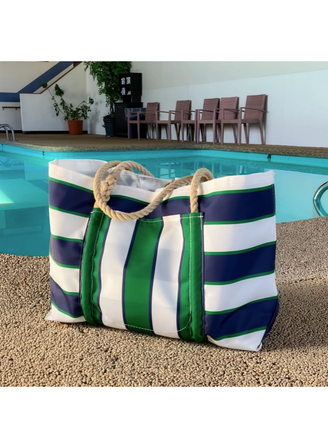 Preppy Stripe Pier Tote