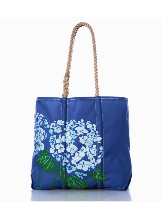 Harbor Blue Hydrangea Medium Tote