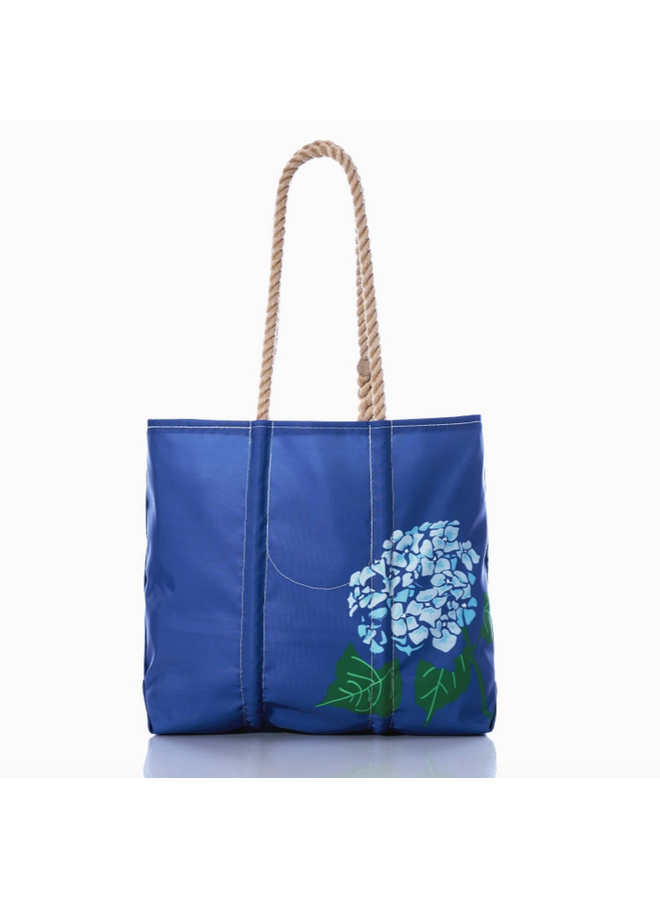 Harbor Blue Hydrangea Medium Tote