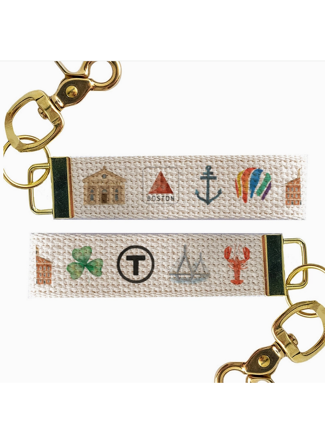 Famous Boston Places Keychain
