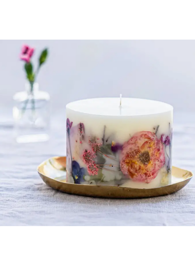 Petite Oval Botanical Candle - Blushing Rosewood