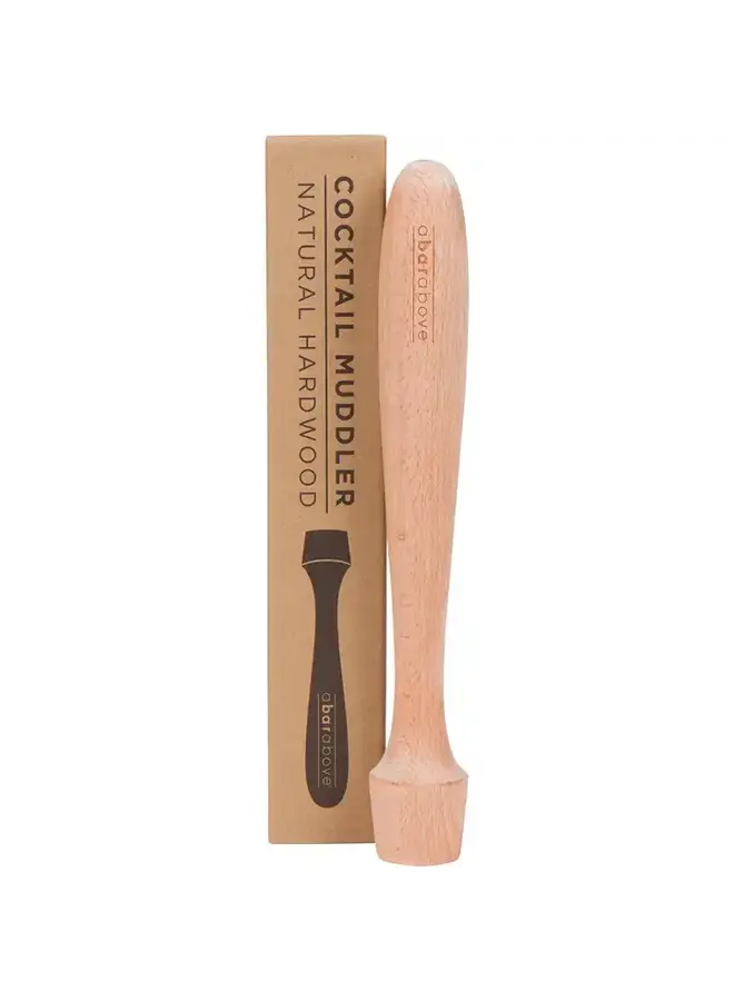 Extra Long Cocktail Muddler Natural Hardwood