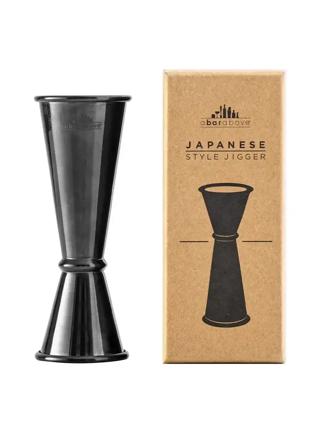 Japanese Jigger w/Measurements Black