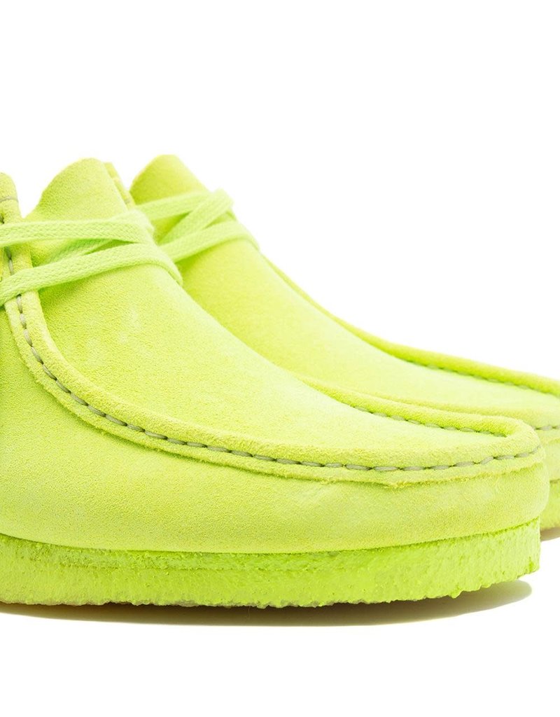 lime suede wallabees