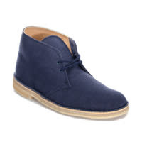 clarks desert boot navy