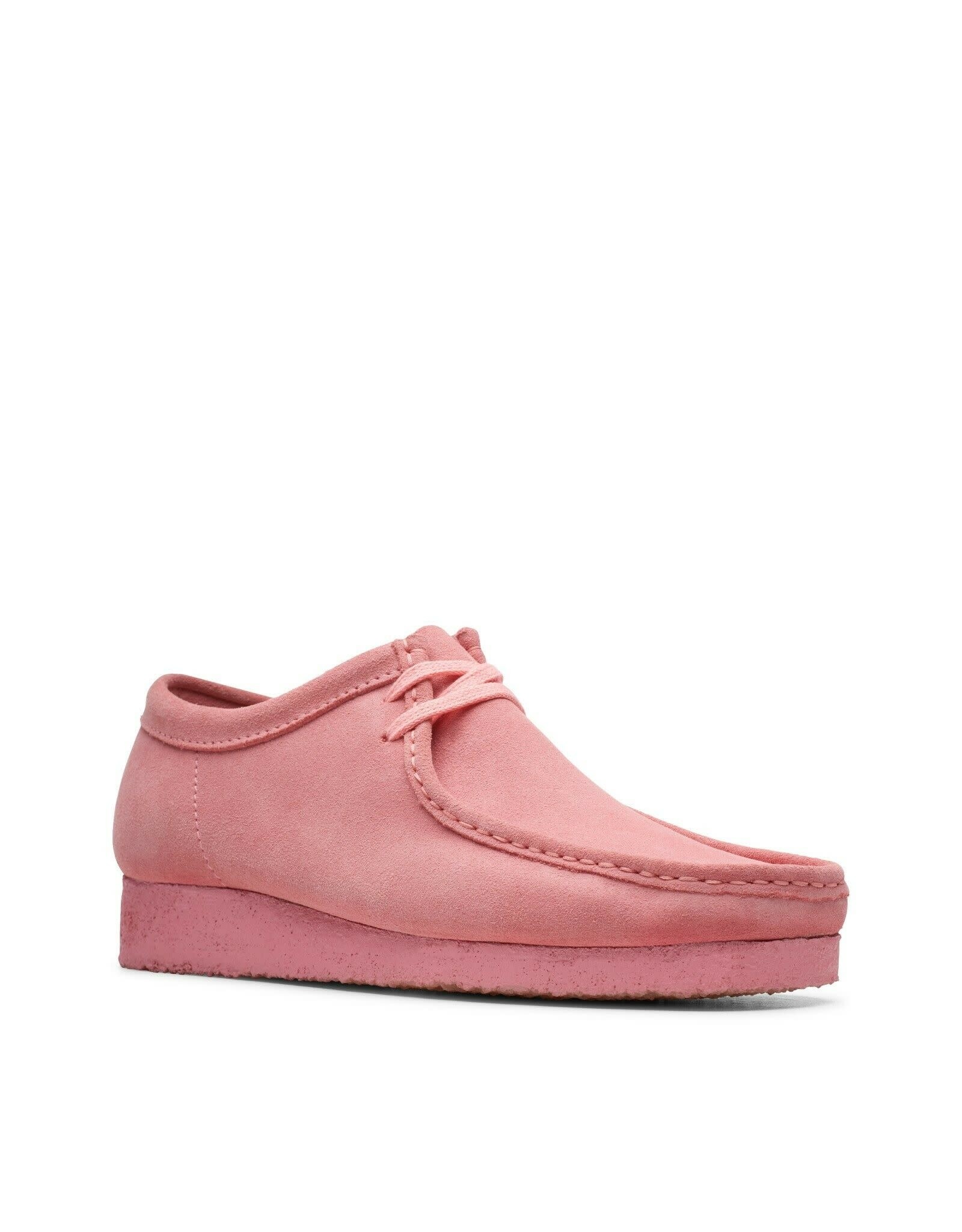 pink wallabee clarks