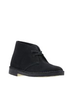 Clarks Womens Originals Desert Boot. Black Suede 26155524
