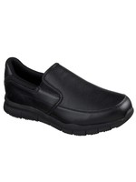 Skechers Men's Nampa-Groton Food Service Slip Resistant Shoe 77157 BLK, Black