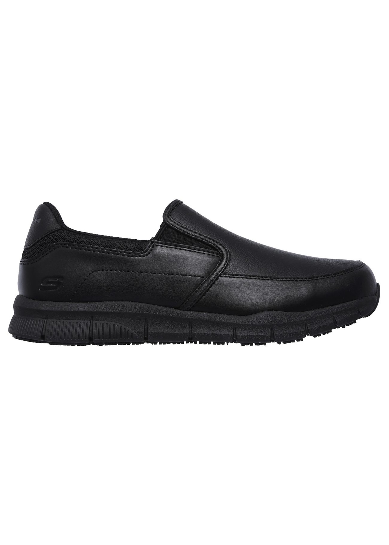 Skechers Men's Nampa-Groton Food Service Slip Resistant Shoe 77157 BLK, Black