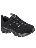 Skechers Womens D'Lites - Play On shoe 11949 Black Nubuck BBK