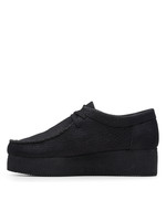 Clarks Womens Wallacraft Lo Black Nubuck