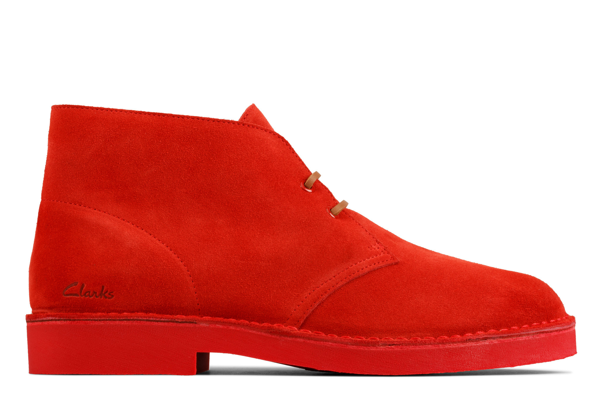 red clarks desert boots