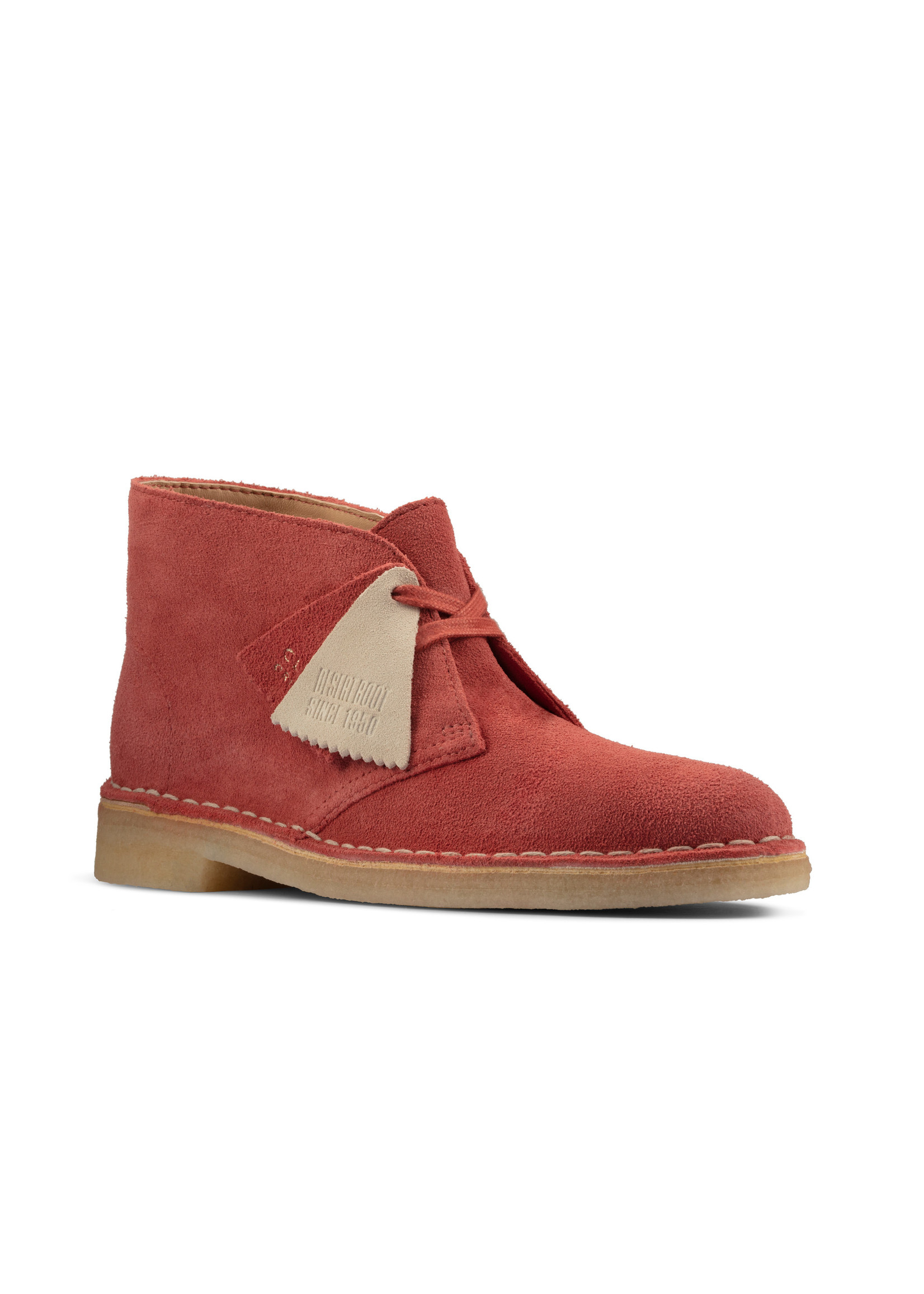 Clarks Desert Boot. Dark Blush Sde