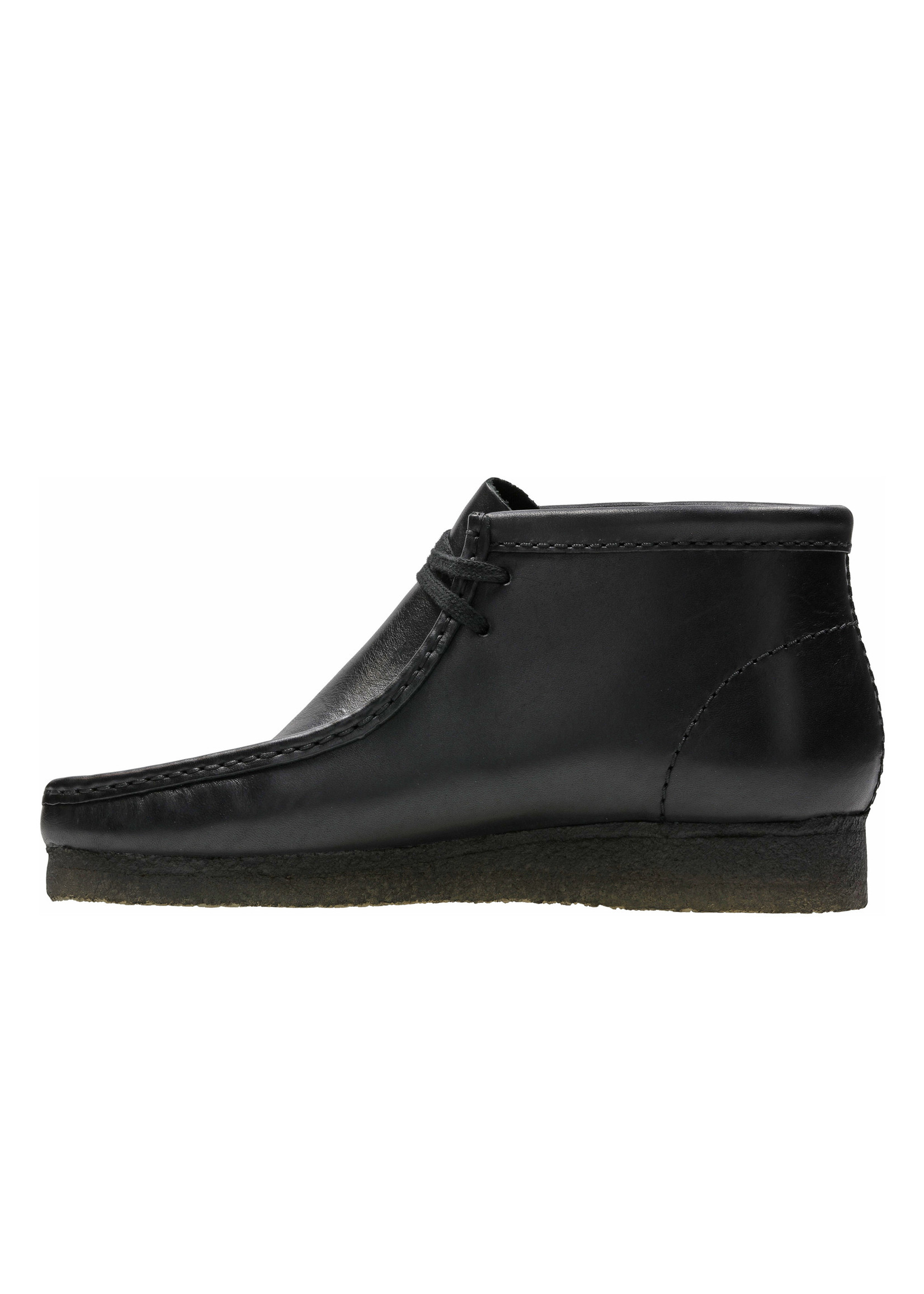 Wallabee Boot Black Leather $219.99 - SHOE PLUS