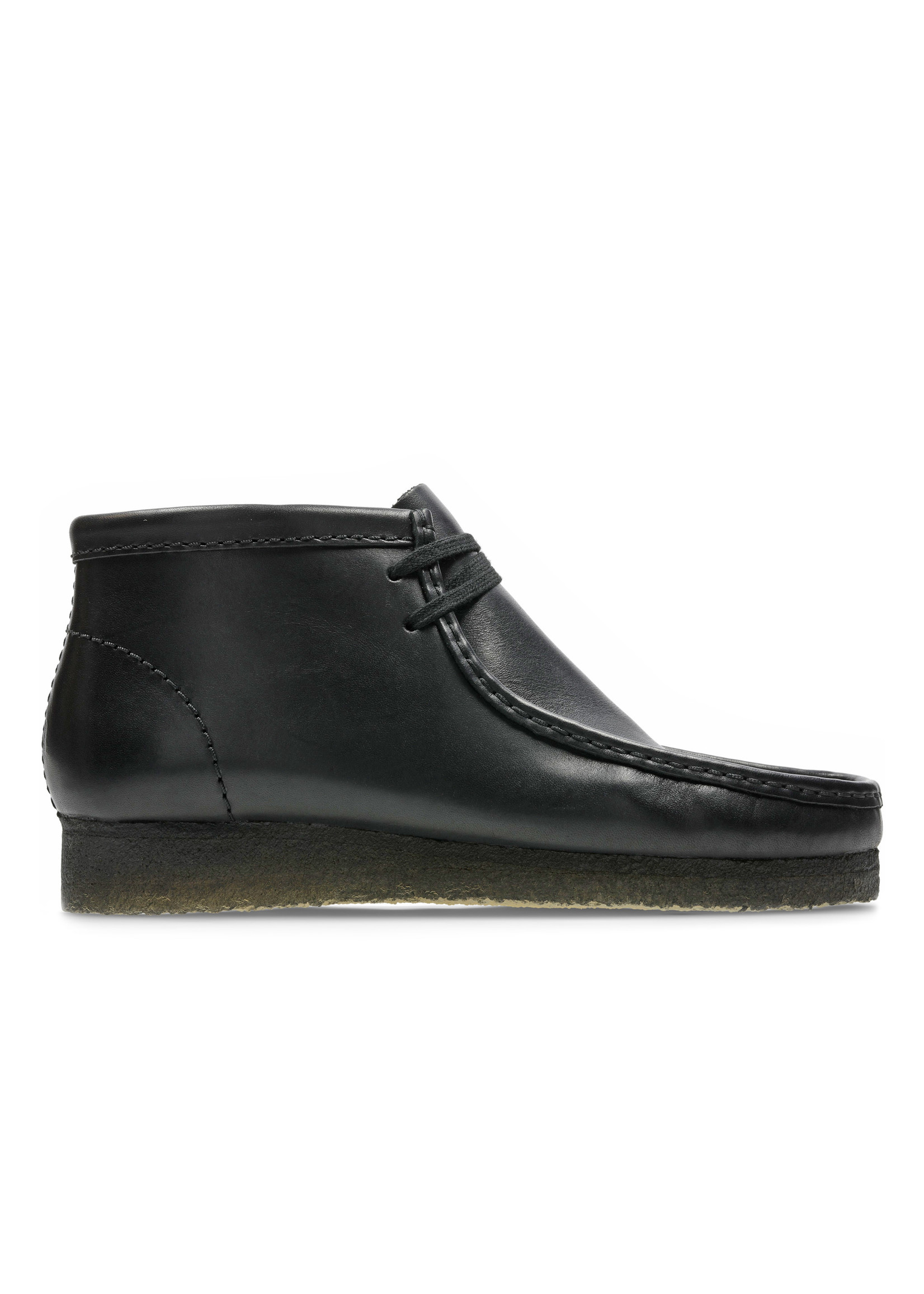 Clarks Wallabee Boot Black Leather 2021 26155512