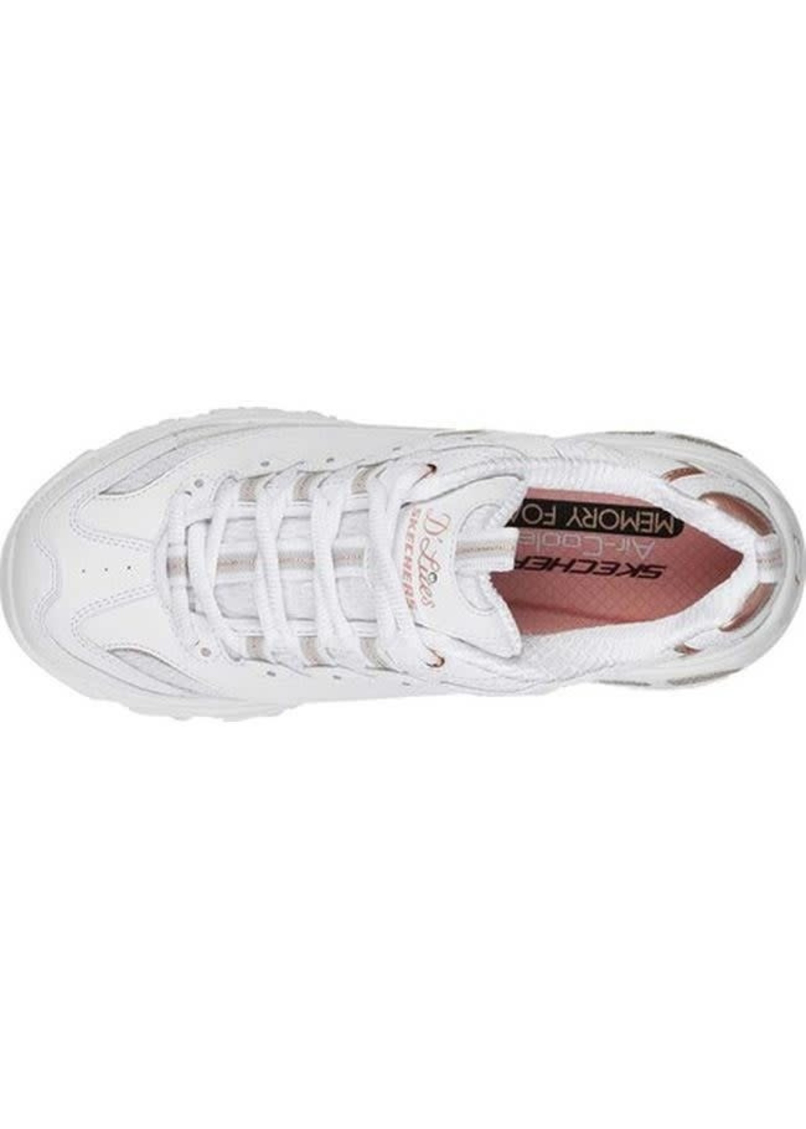 Skechers D' Lites Shoes Women's Size 8.5 EW White Memory Foam
