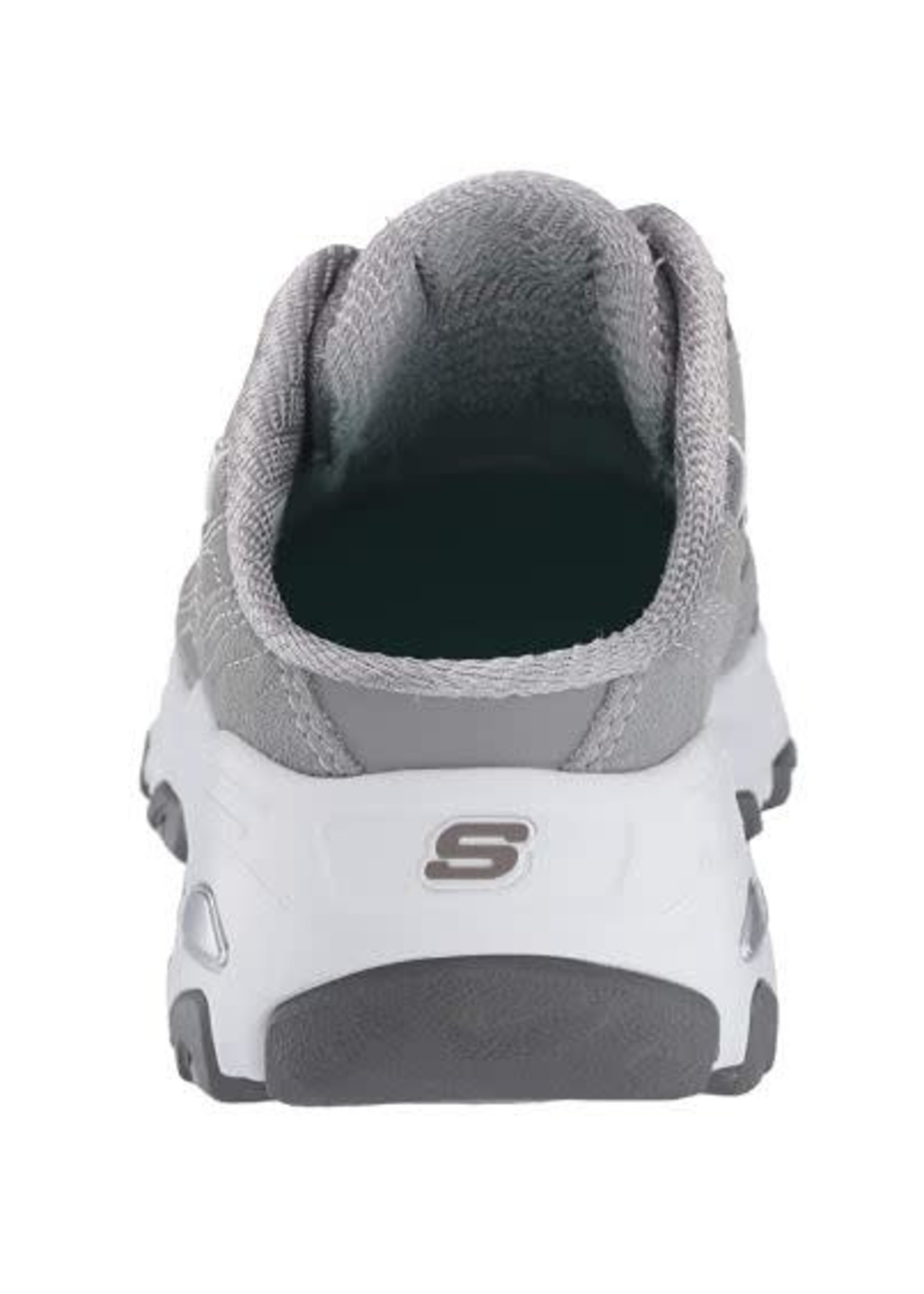 Skechers Womens D'Lites Resilient Fashion Slip On Sneaker - Grey/White