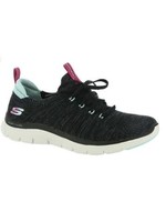 Skechers Flex Appeal 4.0-Victory Lap -Black/Light Blue