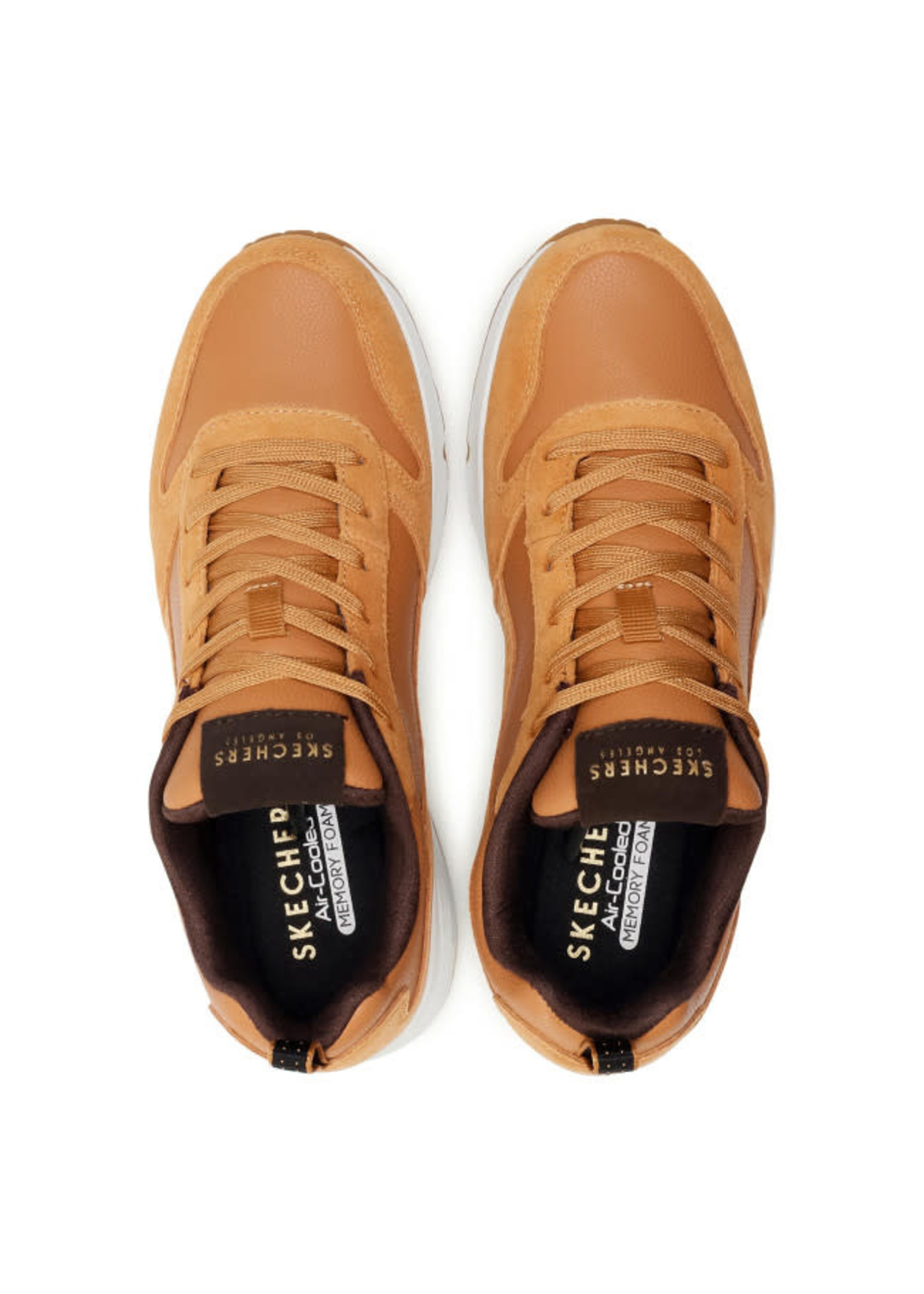 Skechers Air-Cooled Memory Foam® comfort insole Uno - Stacre -52468/WSK- Whiskey Brown