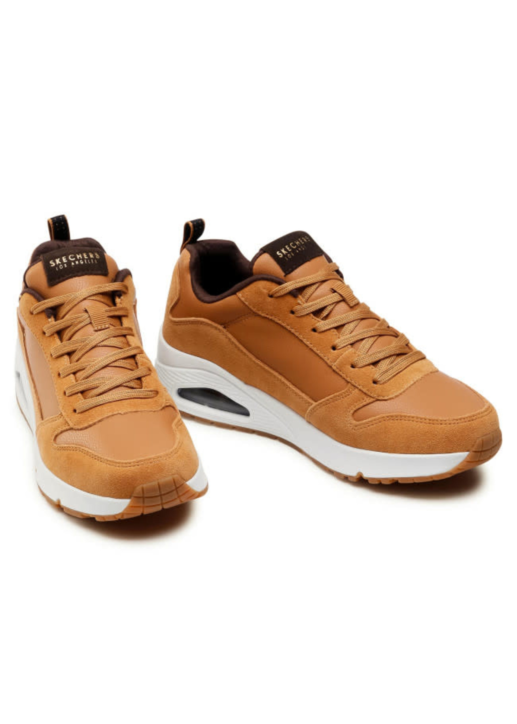 Skechers Air-Cooled Memory Foam® comfort insole Uno - Stacre -52468/WSK- Whiskey Brown