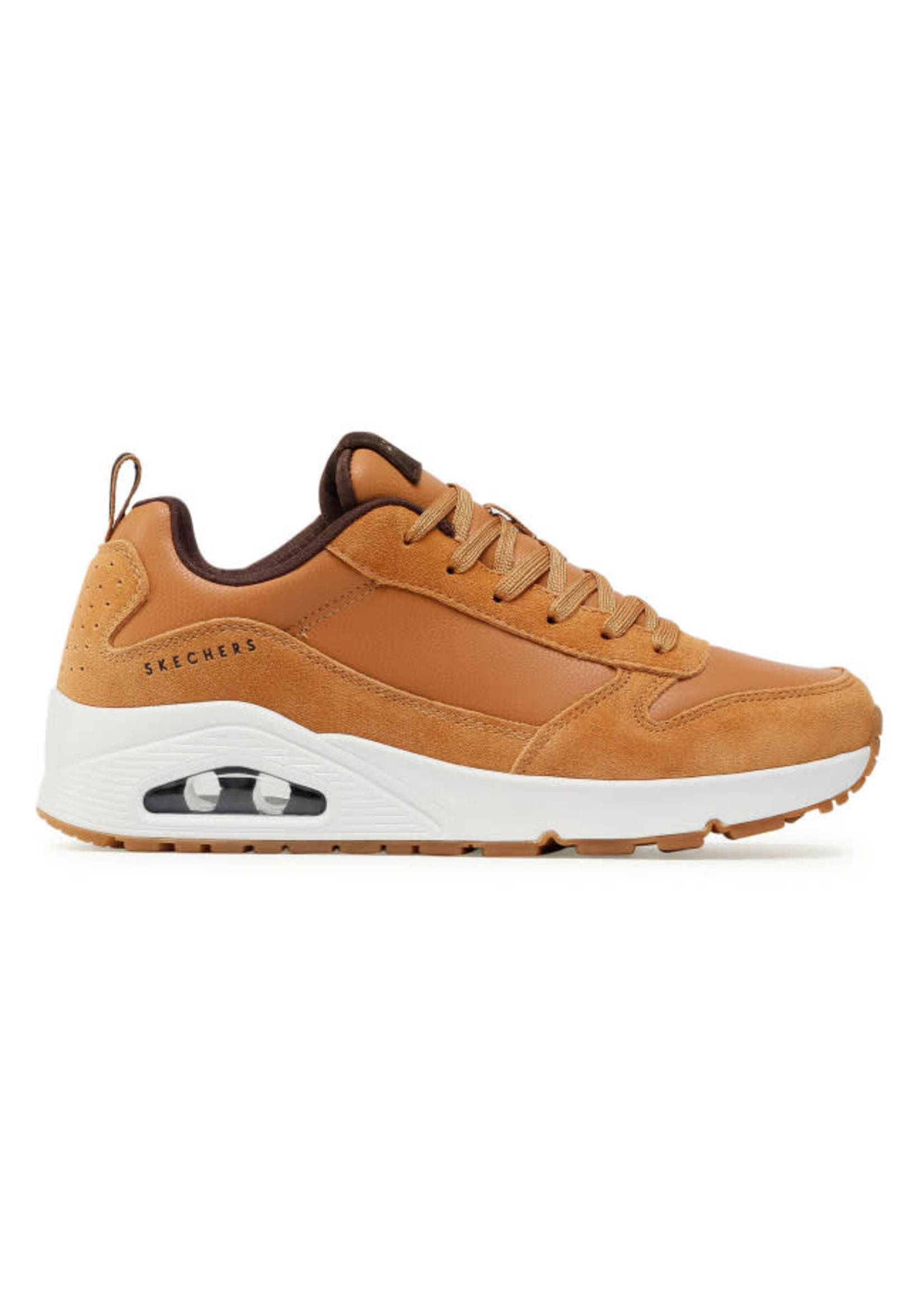Skechers Air-Cooled Memory Foam® comfort insole Uno - Stacre -52468/WSK- Whiskey Brown