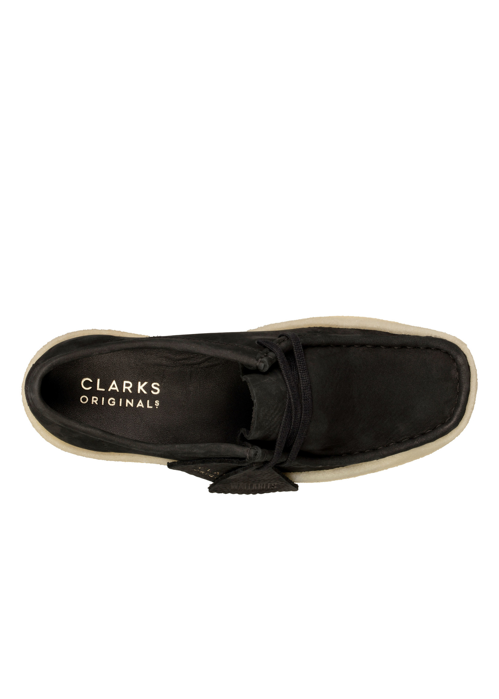 Clarks Women Wallabee Cup Black Nubuck